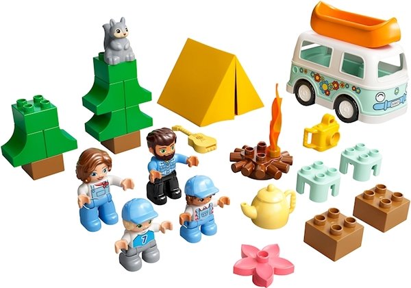 Avventure in camper con la famiglia, Lego Duplo, 30 pezzi, dai 2 anni