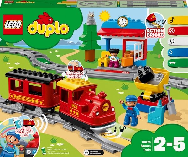 Il treno a vapore Lego Duplo, 59 pezzi, dai 2 anni