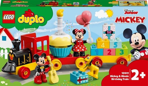 Trenino di compleanno di Topolino e Minnie, Lego Duplo, 22 pezzi, dai 2 anni